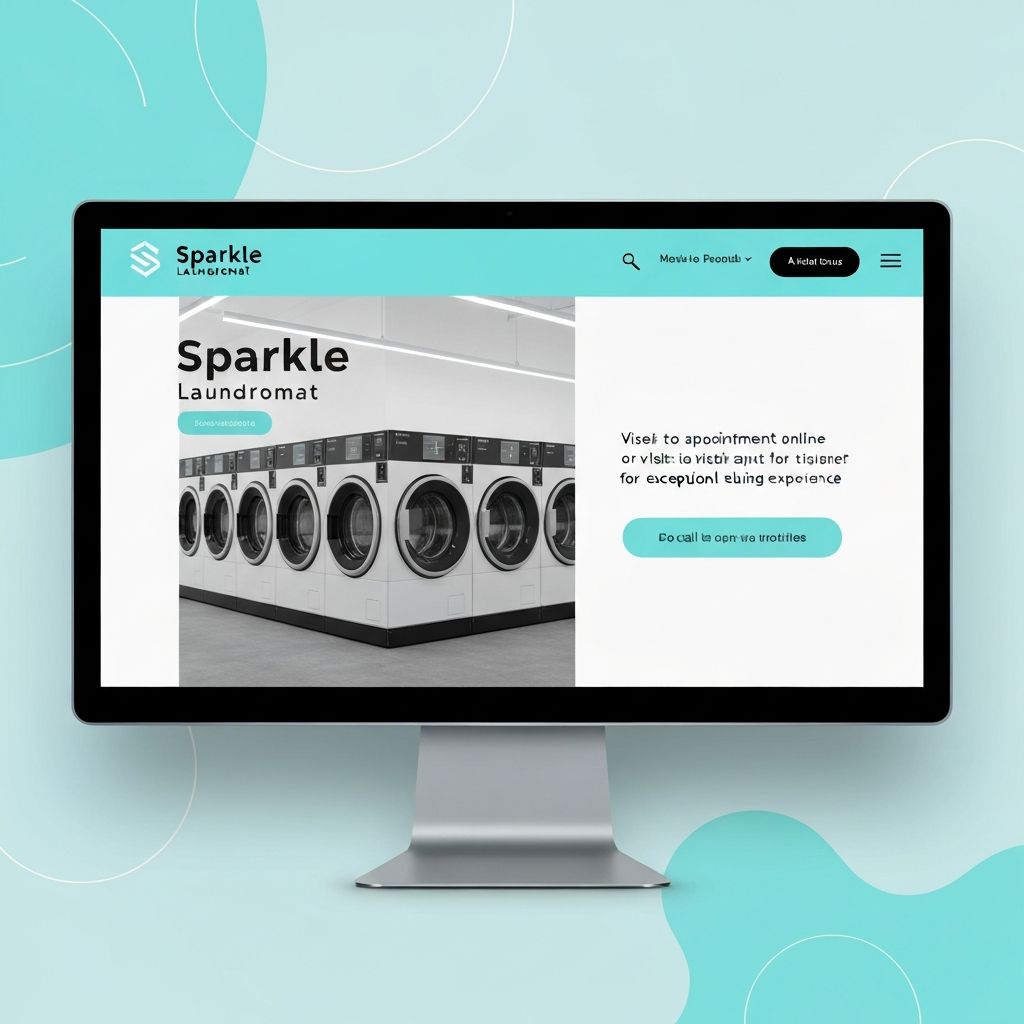 Sparkle Laundromat website screenshot